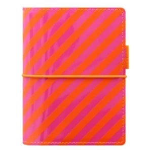 Image of Filofax Domino Patent Pocket Orange Pink