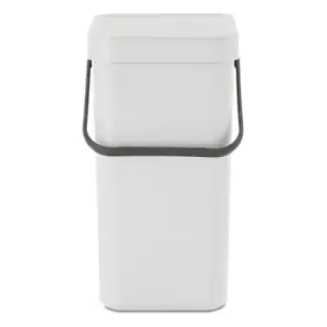Image of Brabantia Light Grey Sort & Go Waste Bin, 12L