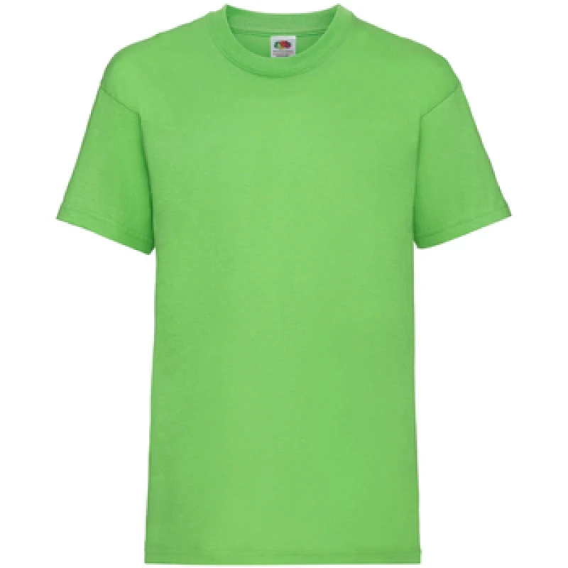 Image of Fruit Of The Loom Value boys's Children's T shirt in Green