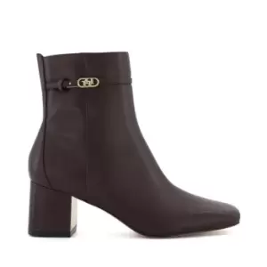 Image of Dune London Onsen Heeled Ankle Boots - Purple