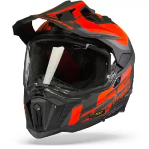 Image of LS2 MX701 Explorer Alter Matt Black Fluo Orange L