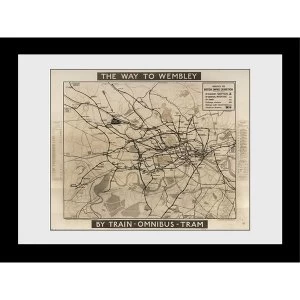 image of Transport For London Way To Wembley 60 x 80 Framed Collector Print