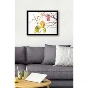 Image of SC1080 Multicolor Decorative Framed MDF Painting