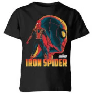 Image of Avengers Iron Spider Kids T-Shirt - Black - 11-12 Years