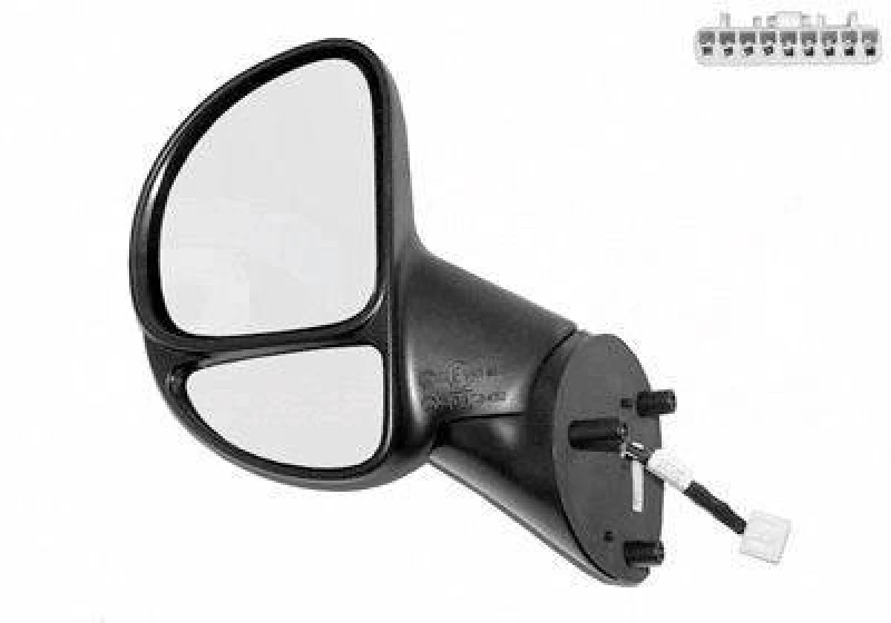 Image of VAN WEZEL 1640817 Wing mirror * HAGUS * Left, Heatable Outside Mirror (50)