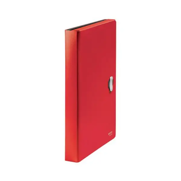 Image of Leitz Recycle Expanding Concertina Project File A4 PP Red (Pack of 5) 46240025