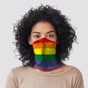 image of Rainbow Neck Scarf Face Covering