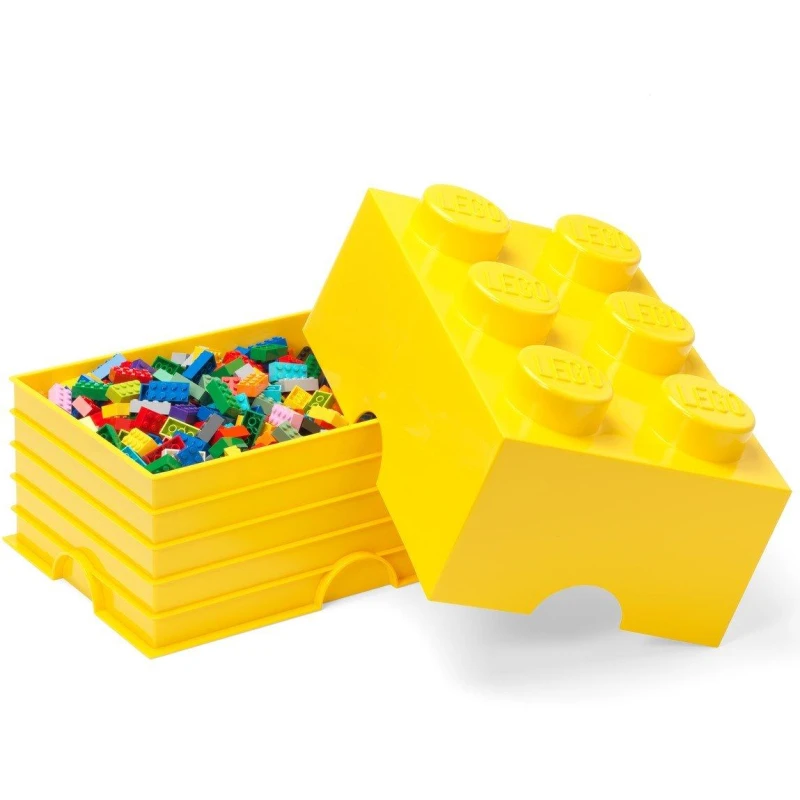Image of LEGO LEGO 6 Brick Storage Lego 40000802 Yellow 72241413000