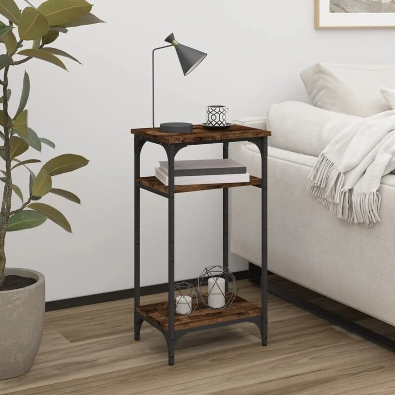 Image of VIDAXL Side Table Smoked Oak 40x30x75cm Engineered Wood Vidaxl 8720845718299