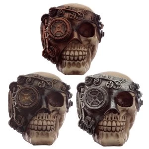 image of Steampunk Skull Head Ornament