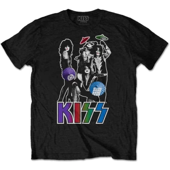 Image of KISS - Umbrellas Unisex Large T-Shirt - Black