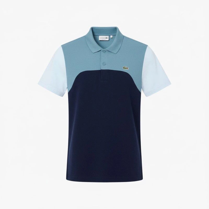 Image of Lacoste Regular Fit L.12.12 Colour Block Polo Shirt Navy male S