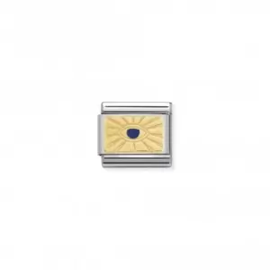 Image of Composable Classic Plates Steel Enamel Gold Eye Blue Link 030284/42