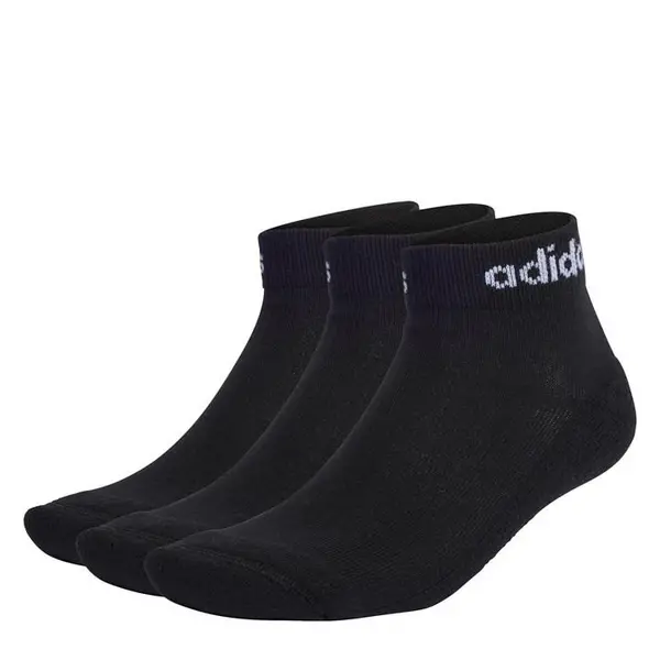 Image of adidas Essentials Ankle 3 Pack Socks - Black C8 - C13