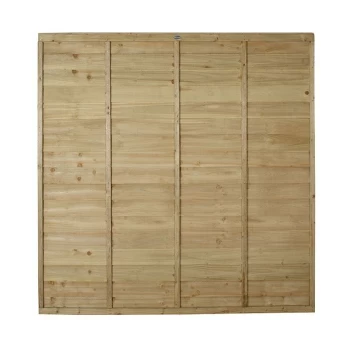 image of 6ft High Pressure Treated Overlap Fence Panel - Pressure Treated