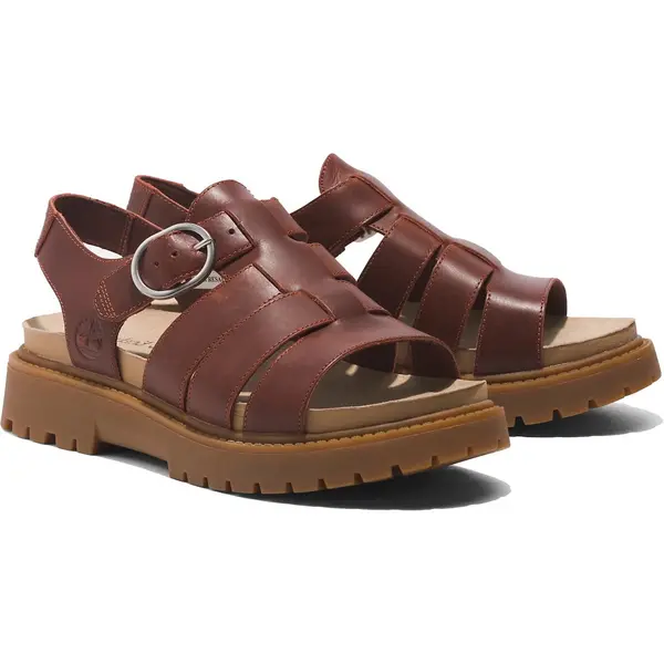 Image of Timberland Womens Clairemont Way Fisherman Classic Jesus Sandal - UK 5 / US 7 Brown female PS4126DKR5