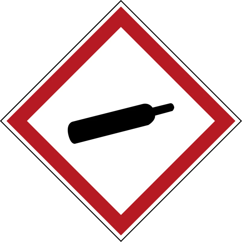 Image of Brady GHS Symbol - Compressed Gas 4 pcs