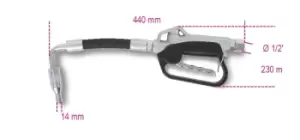 Image of Beta Tools 1882 Oil Gun Flexible End Automatic Drip Catcher 100bar 65L/min