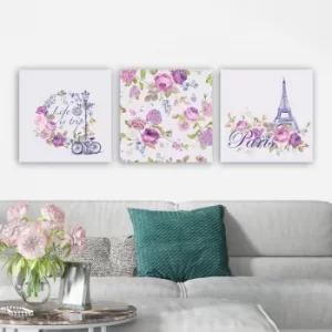 Image of 1285266393 Multicolor Decorative Canvas Painting (3 Pieces)
