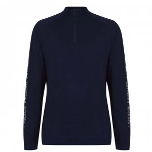 Lacoste Tape quarter Top - Navy 166