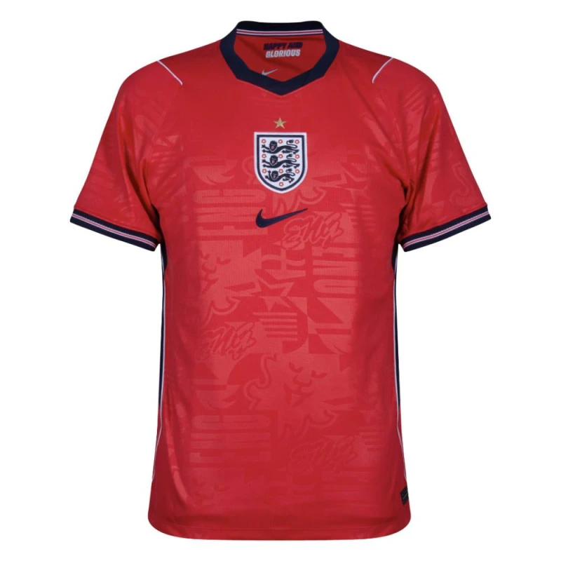 Image of Nike Kids England 2026 Away Football Shirt - Red Male 13 - 14 Years