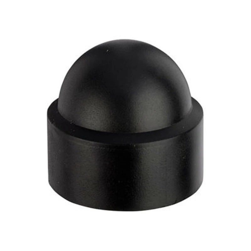 Image of Unifix Black Plastic Cover Caps M5 - Nncb05 - Ideal For Nuts Or Bolts - Box Of 100