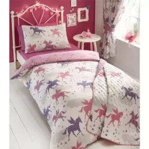 image of Divine Unicorns Single Duvet Cover Set Girls Bedroom Bedding