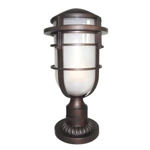 Image of 1 Light Outdoor Pedestal Light Victorian Bronze IP44, E27