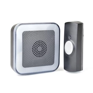 Image of Lloytron B7533BK 32 Melody MIP3 Hearing Impaired Door Chime Kit - Black