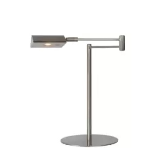 Image of Nuvola Classic Desk Lamp - Ø20cm - LED Dim. - 1x9W 3000K - Satin Chrome