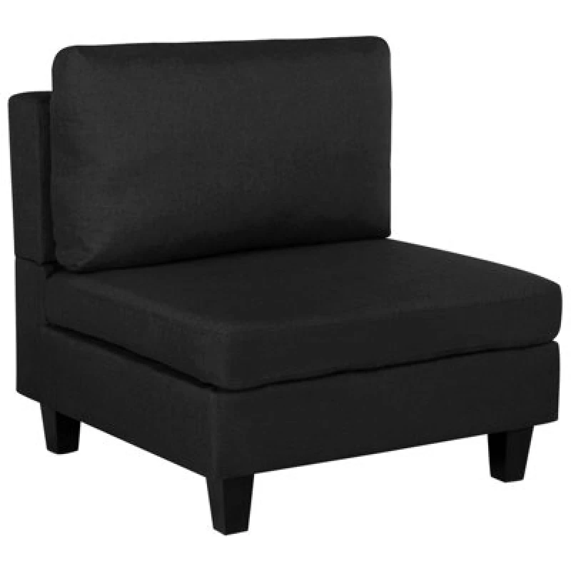 Image of Beliani 1-Seat Section Fevik Fabric Black