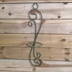 Image of Tom Chambers Handcrafted Verona Sage Green Patio Metal Garden Herb Plant Flower Pot Wall Mount Holder