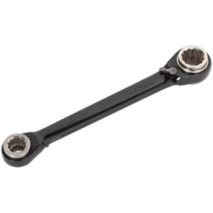 Image of Sealey AK7979 Ratchet Ring Spanner 4-in-1 Reversible
