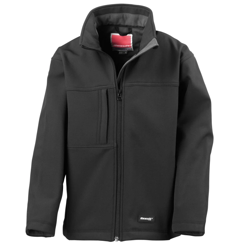 Image of Result Waterproof Classic Softshell 3 Layer Jacket in Black Size: XS Black Unisex XS