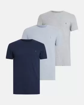 Image of AllSaints Tonic Ramskull Crew T-Shirts 3 Pack