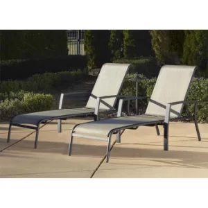 image of Serene Ridge Sun Lounge Set 2 Pack, Grey