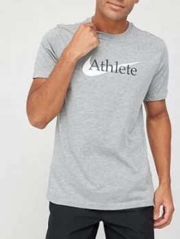 image of Nike Training Athlete T-Shirt - Dark Grey