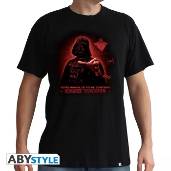 Image of Star Wars - Darthvader Mens Large T-Shirt - Black
