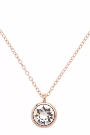 image of Ladies Karen Millen PVD rose plating Crystal Dot Necklace KMJ869-24-02