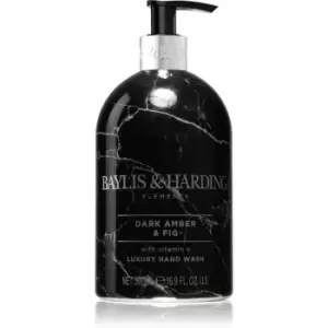 image of Baylis & Harding Elements Dark Amber & Fig Hand Soap 500 ml