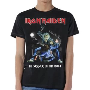 Image of Iron Maiden - No Prayer On The Road Unisex Large T-Shirt - Black
