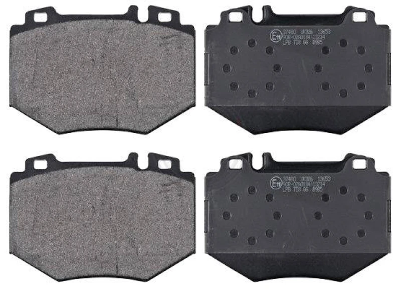 Image of A.B.S. 37480 Brake pad set prepared for wear warning indicator Brake Pad Set,disc brake (402)
