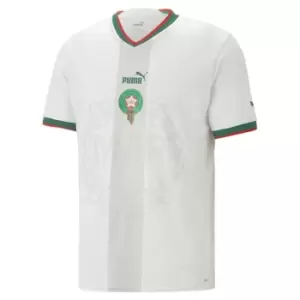 image of Puma Morocco Away Shirt 2022 2023 Adults - White