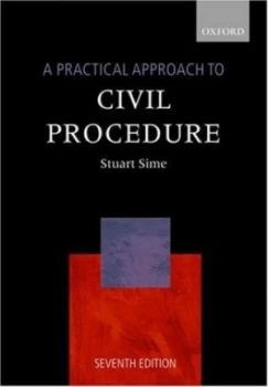Image of A Practical Approach to Civil Procedure by Stuart Sime Book