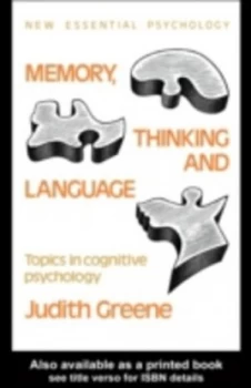 Image of Memory Thinking and Language by Professor Judith Greene Book