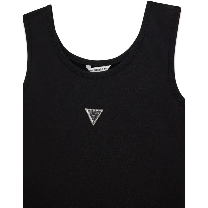 Image of Guess Guess Tank Dress Jn62 Jet Black JBLK female 8 Yrs