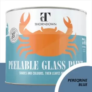 Image of Thorndown Peregrine Blue Peelable Glass Paint 150ml - Opaque