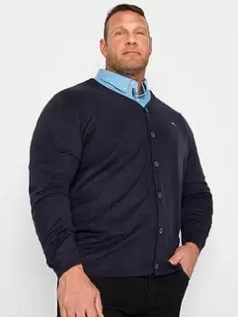 Image of BadRhino Essential Cardigan Knitwear - Blue Size 1Xl, Men