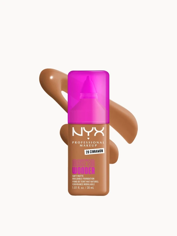 Image of NYX Professional Makeup Make 'EM Wonder, 24H Soft Matte Foundation (Various Shades) - Cinnamon