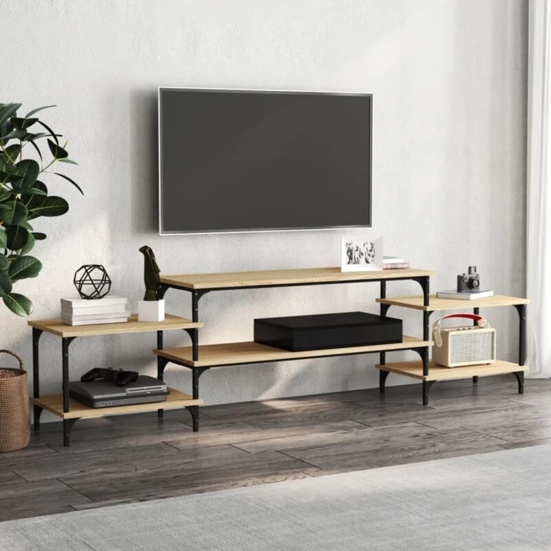 Image of VIDAXL TV Cabinet Sonoma Oak 197x35x52cm Engineered Wood vidaXL 8720845759698